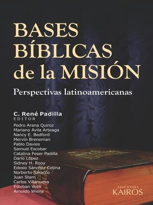 cover image of Bases Bíblicas de la misión